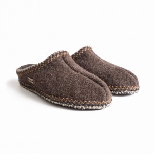 Men's Haflinger AS Slippers Brown | NZ FRG172