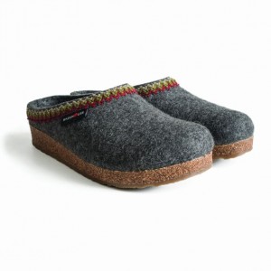 Men's Haflinger ZIGZAG Clogs Grey | NZ VRF549
