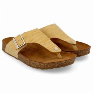 Women's Haflinger CONNY Sandals Yellow | NZ HKW675