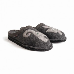 Women's Haflinger LIZZY Slippers Grey | NZ DVH954