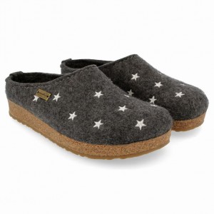 Women's Haflinger STELLINE Clogs Grey | NZ SOI641