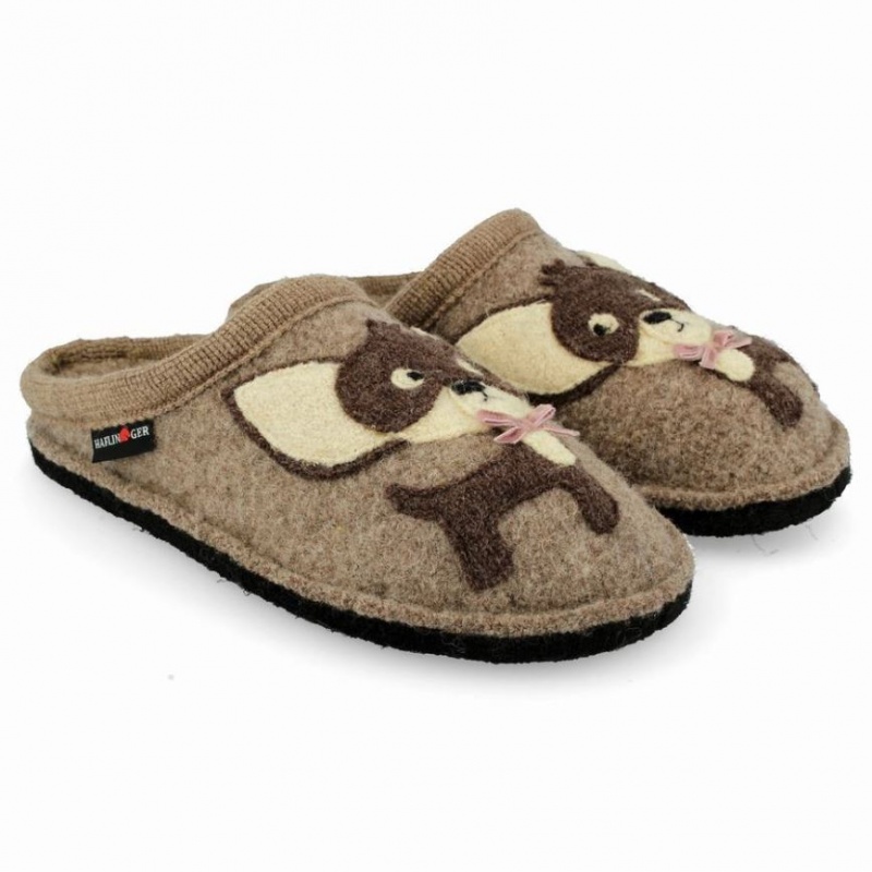 Men\'s Haflinger CHIHUAHUA Slippers Brown | NZ DWQ198