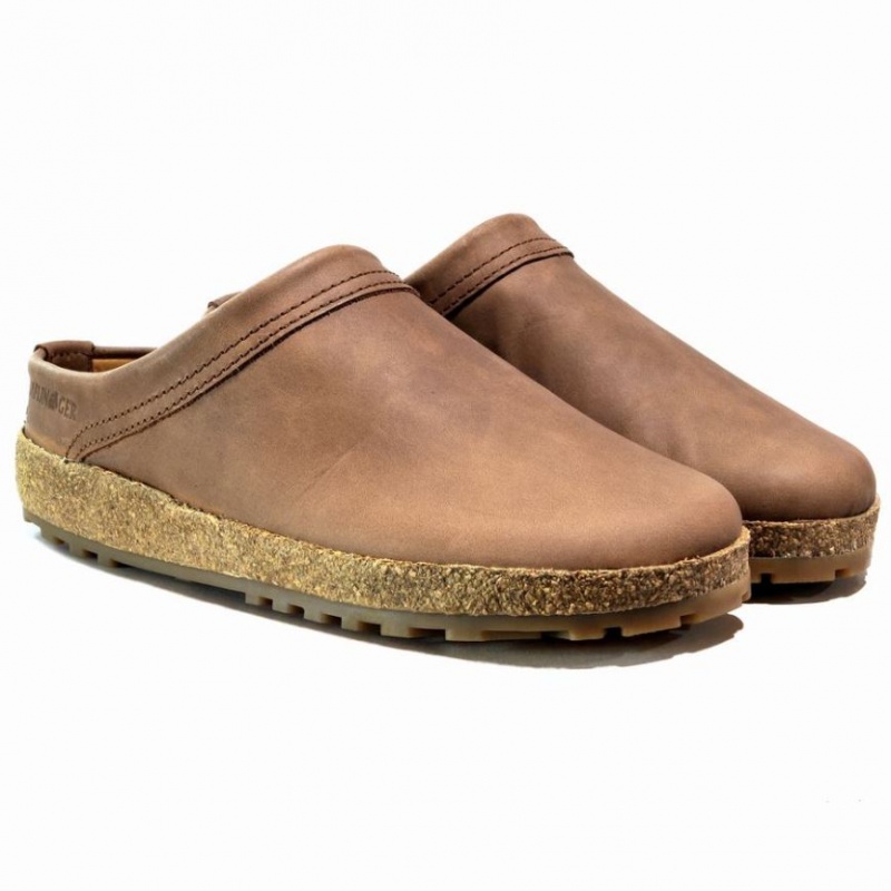 Men\'s Haflinger MALMO Clogs Brown | NZ SOD407