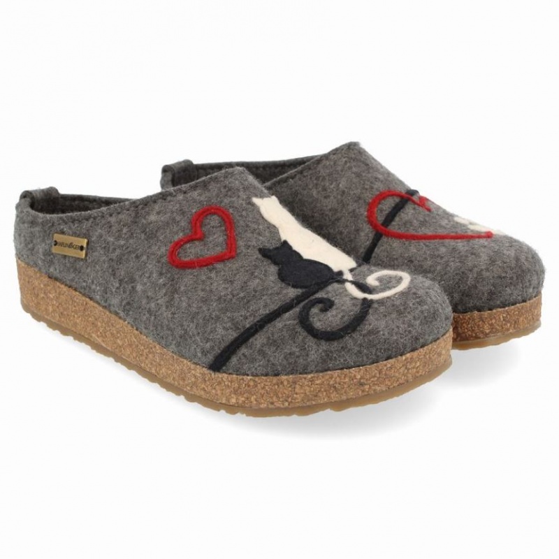 Men\'s Haflinger MICINI Clogs Grey | NZ WDM623