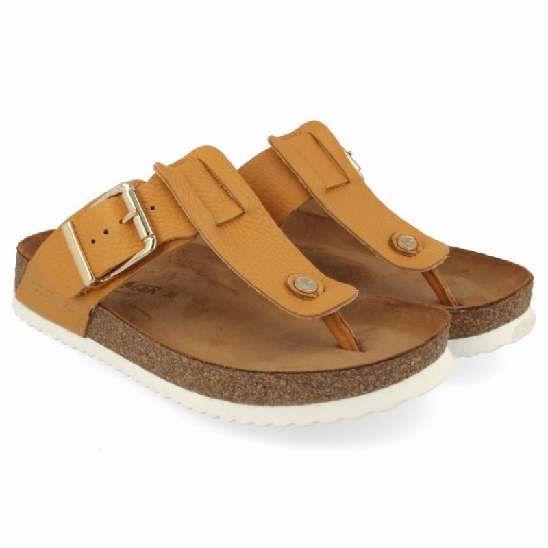 Women\'s Haflinger CORA Sandals Yellow | NZ MBL439