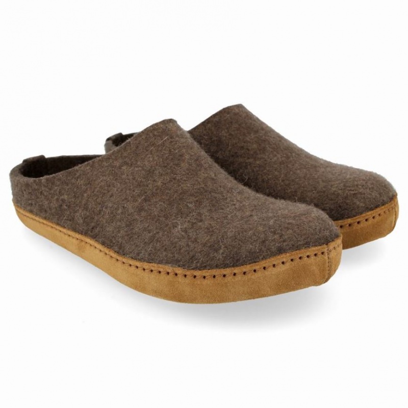 Women\'s Haflinger EMILS Slippers Brown | NZ RFN401