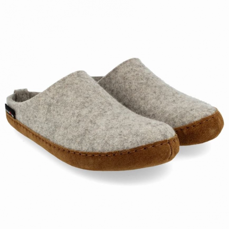 Women\'s Haflinger EMILS Slippers Light Grey | NZ IPF315